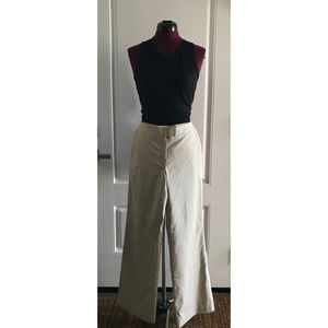 CHADWICK'S Wide Leg Pant Srtipped Cream and Beige
